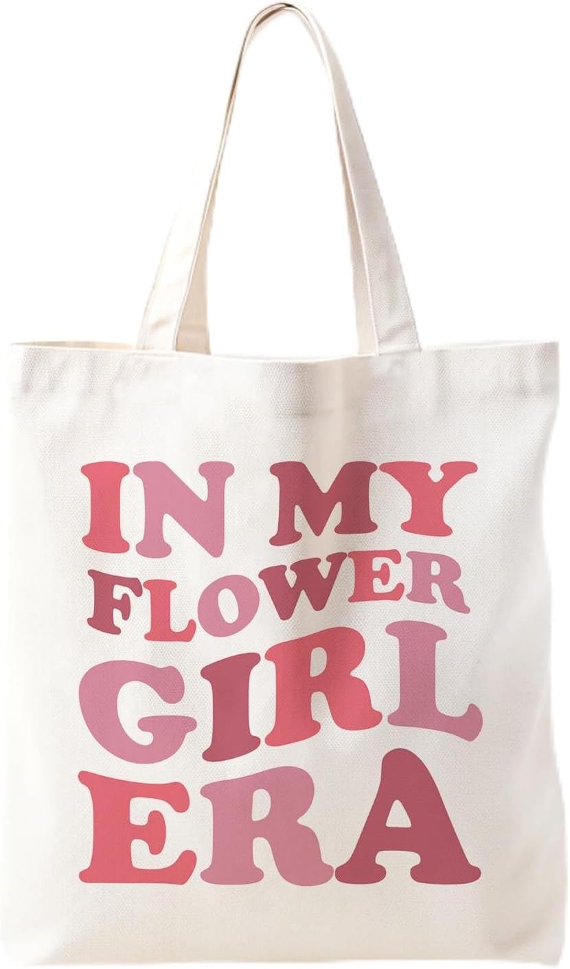 Zeghk NaZaUK Flower Girl Proposal Canvas Tote Bag