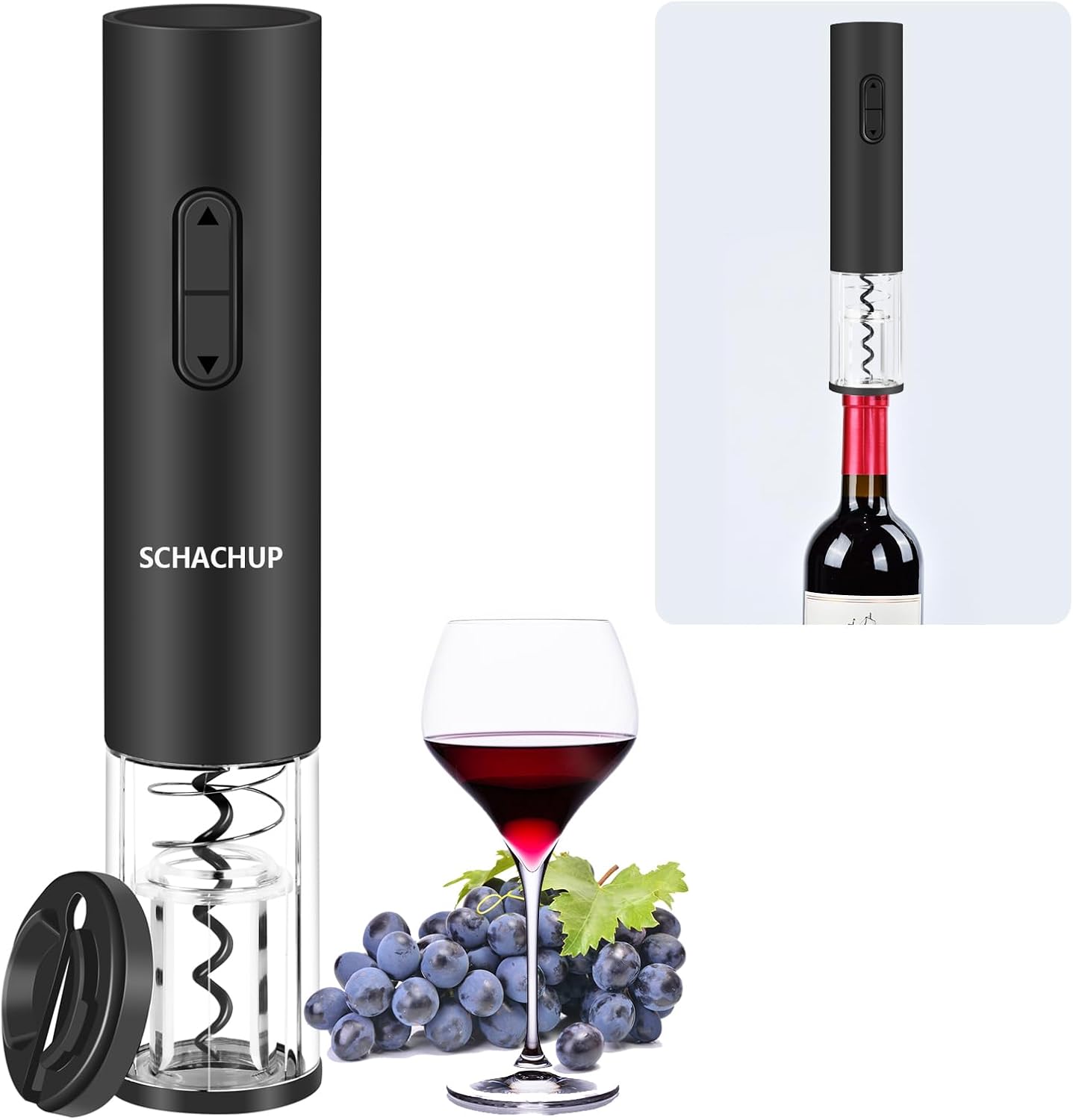 SCHACHUP Electric Wine Opener with Foil Cutter