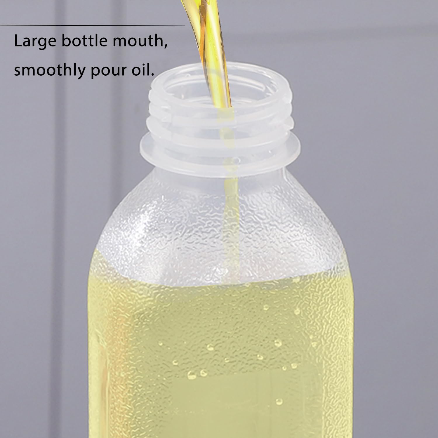 RAMFIYN 10oz Condiment Squeeze Bottles with Flip Top - 6 Pack