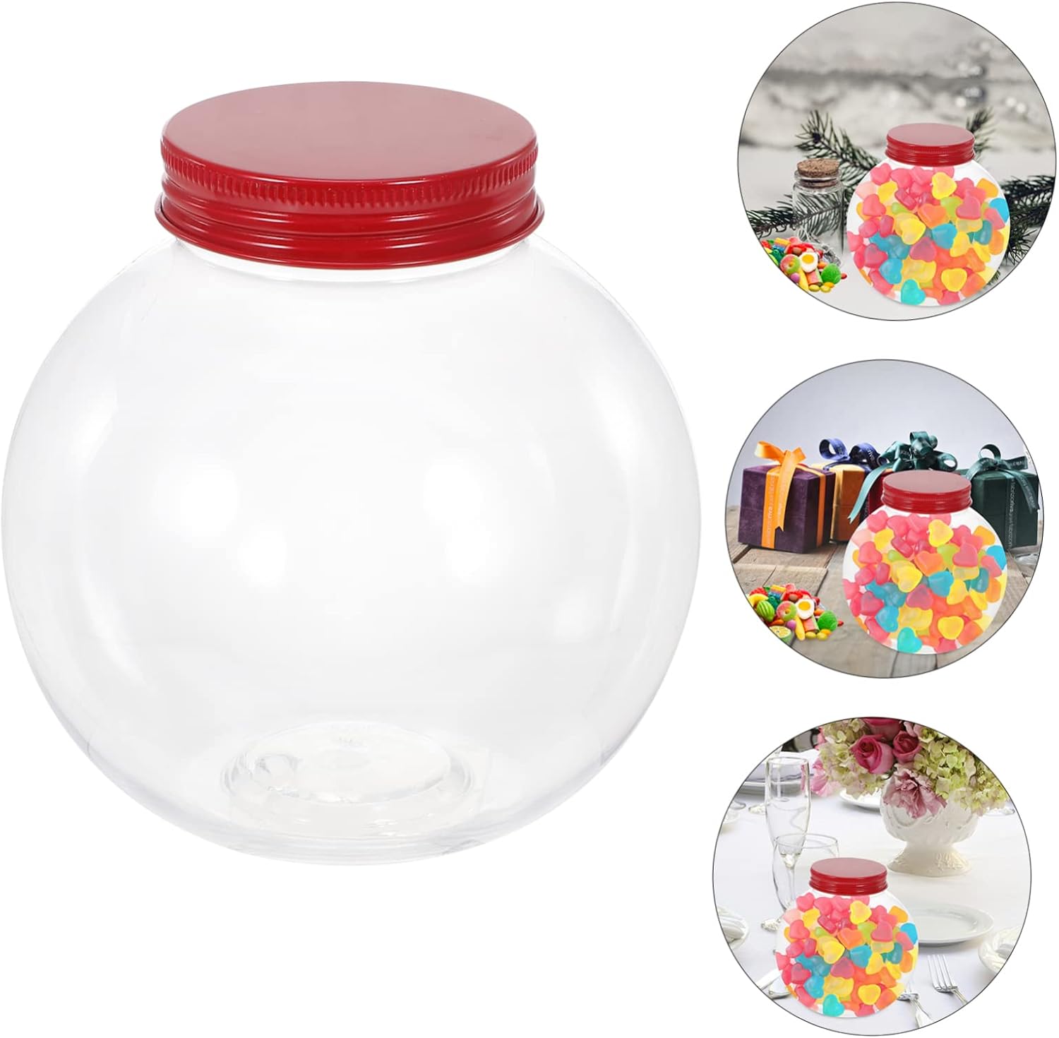 5pcs Christmas Shaped Candy Jar for Parties and Celebrations