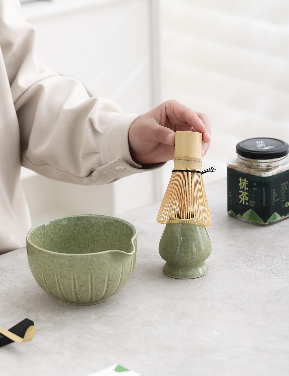 Tang Pin Matcha Set - 4pc Matcha Kit for Tea Ceremony