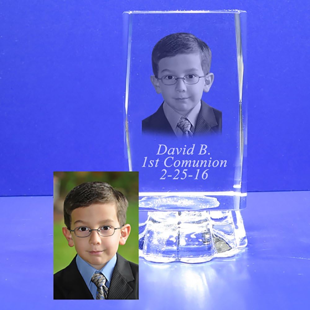 Personalized 12-Piece Photo Crystal Cube with LED Light