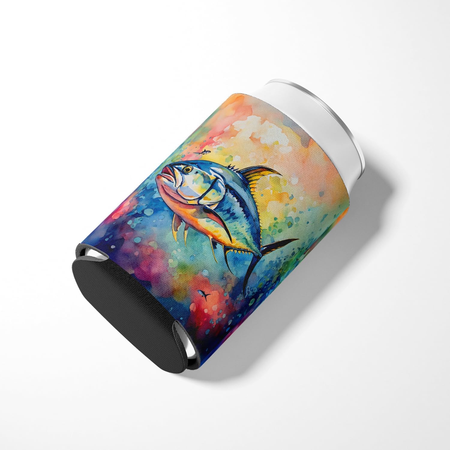 Carolines Treasures Yellowfin Tuna Can Hugger Cooler