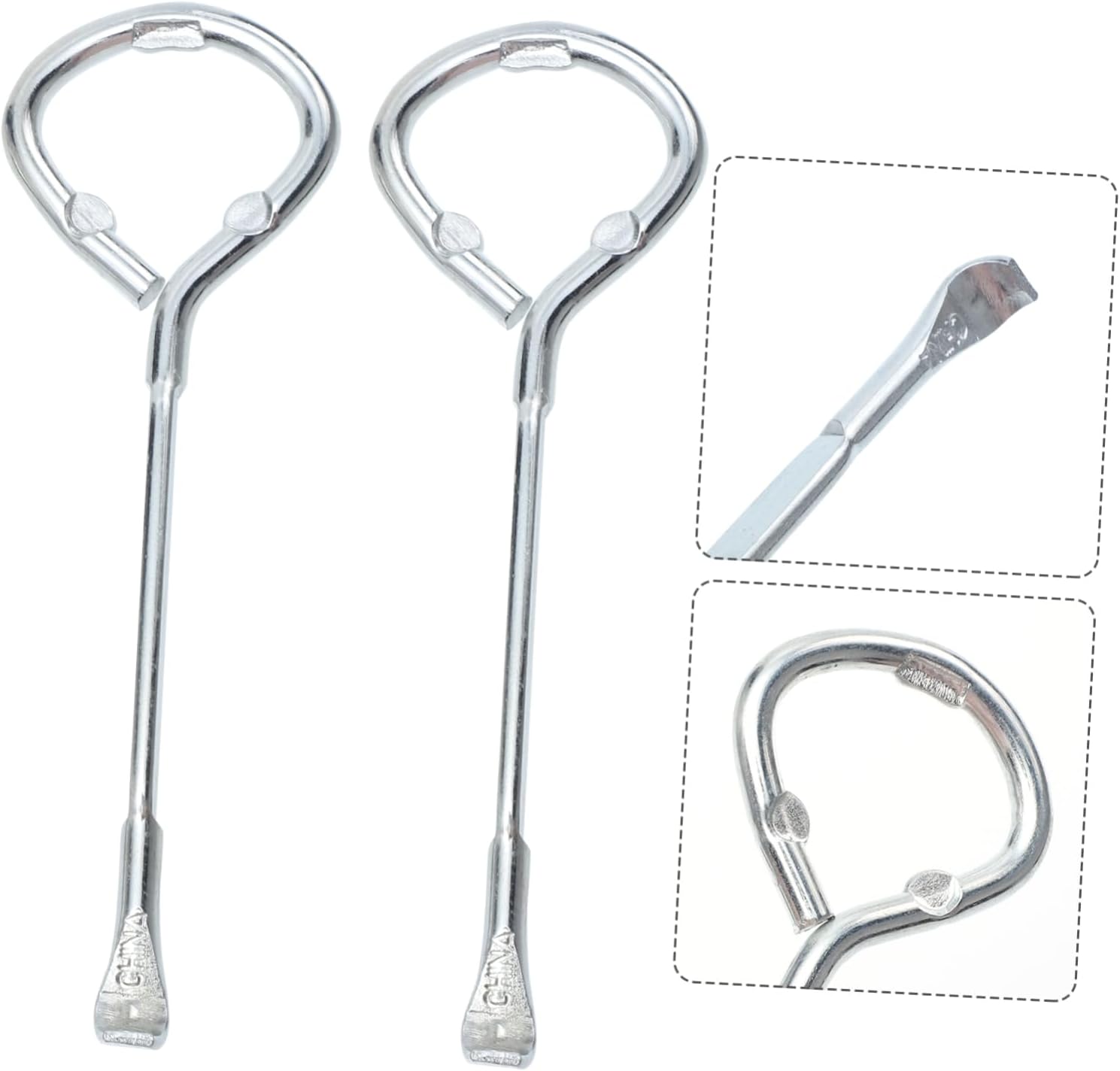 Jojofuny 2pcs Adjustable Can Opener with Lid Lifter and Key Gripper Holder