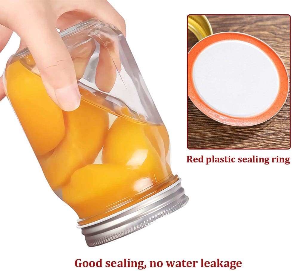 120 PCS Premium Canning Lids for Mason Jars Airtight and Leakproof - Silver