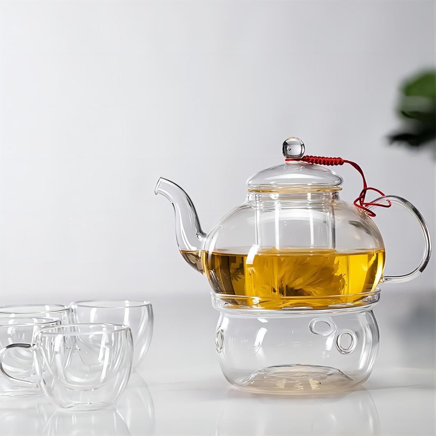 Bamboos Grocery LoKii Glass Teapot Warmer 6 Inches