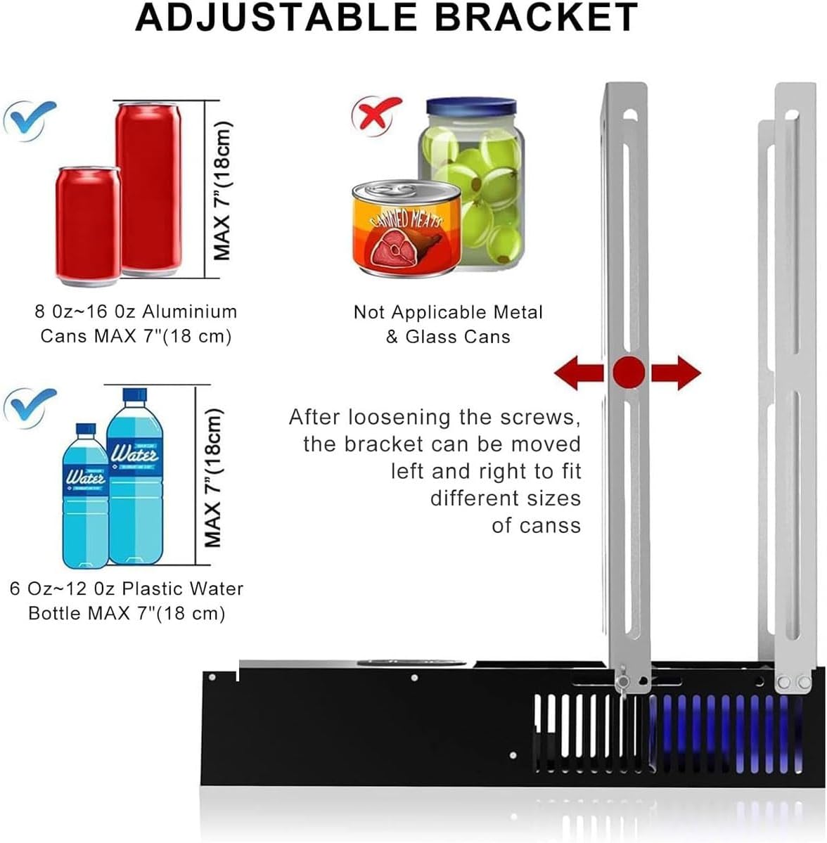 Electric Can Crusher for 8oz-16oz Cans 8 Cans at Once