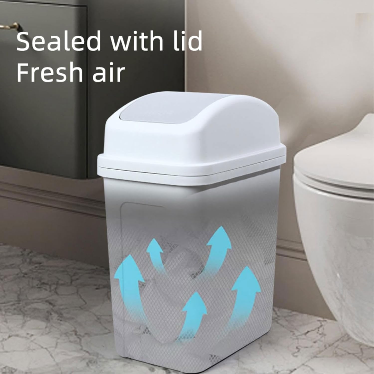 KELINFONG 5 Gallon Trash Can with Lid for Kitchen