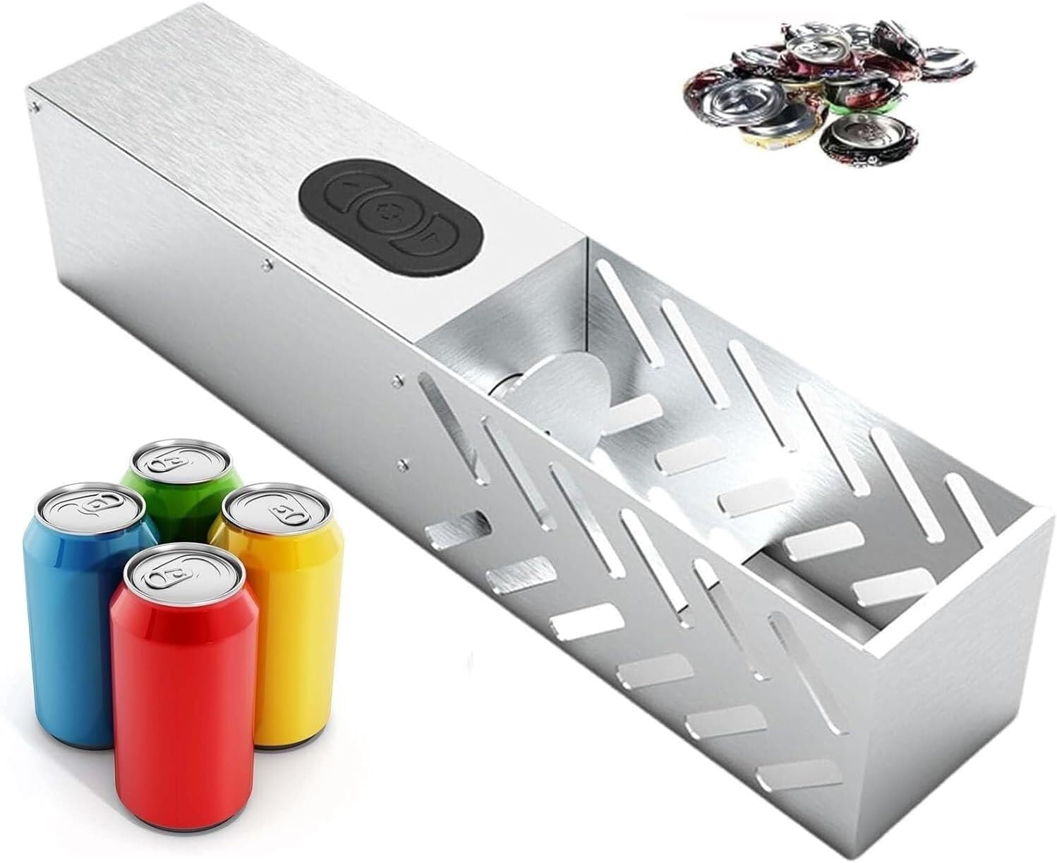 Electric Can Crusher Wall Mountable One Click