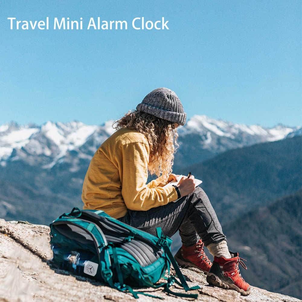 Jisile Ultra Small Analog Alarm Clock with Snooze and Light Function