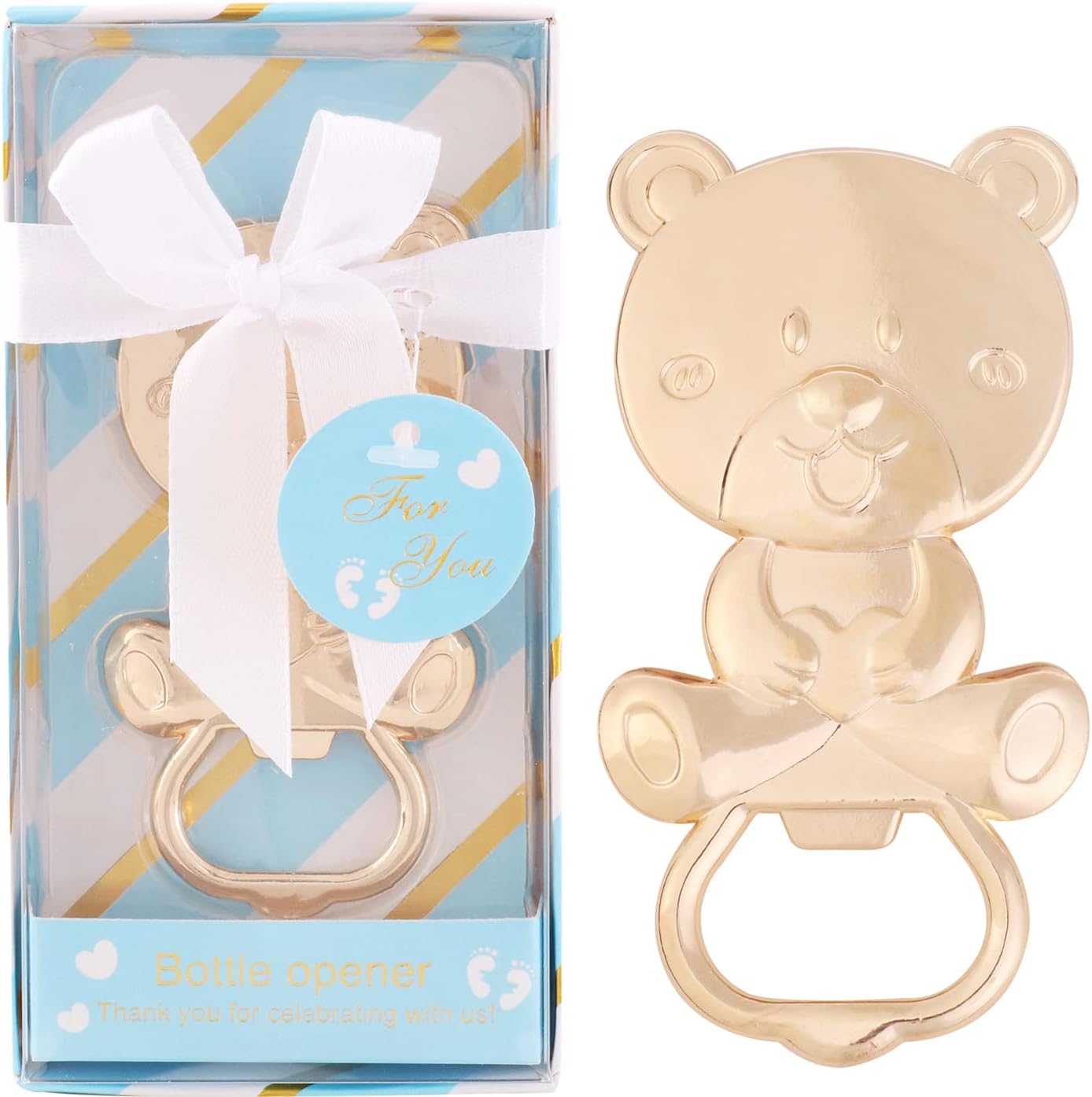 15 Pack Bear Bottle Opener Baby Shower Favors
