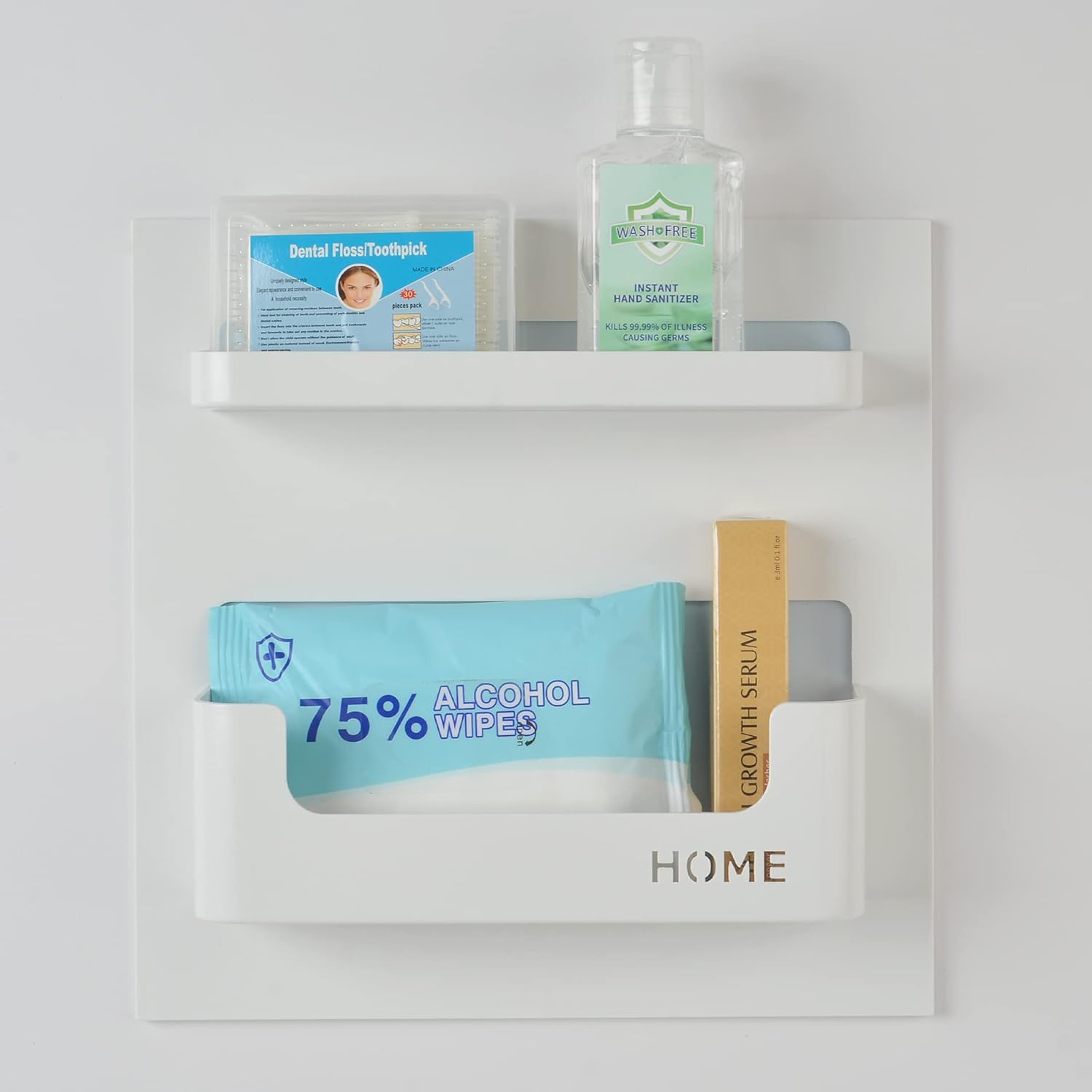 MATIMASU Floating Shelf for Wall Mounting White 87x87x2 Inches