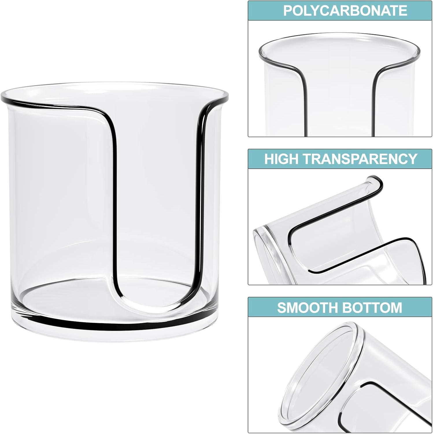 BYAWAY Compact Cup Dispenser for Bathroom Vanity 2 Pack