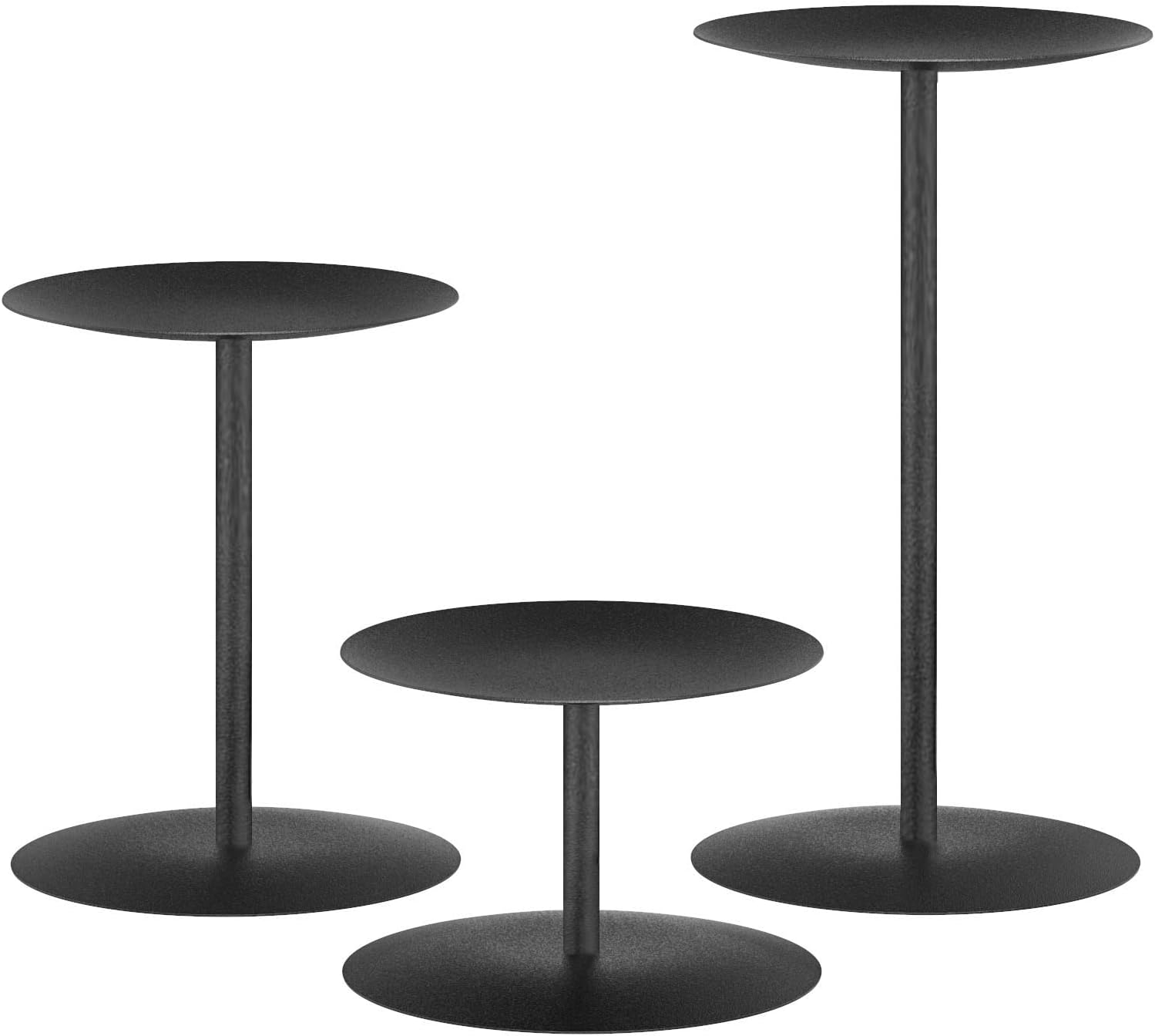 Smtyle Gothic Black Candle Holder Set of 3