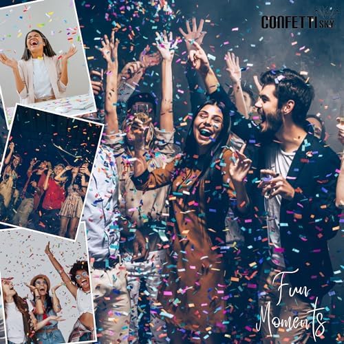 Confetti Sky 6 Pack 12 Inch Confetti Cannons