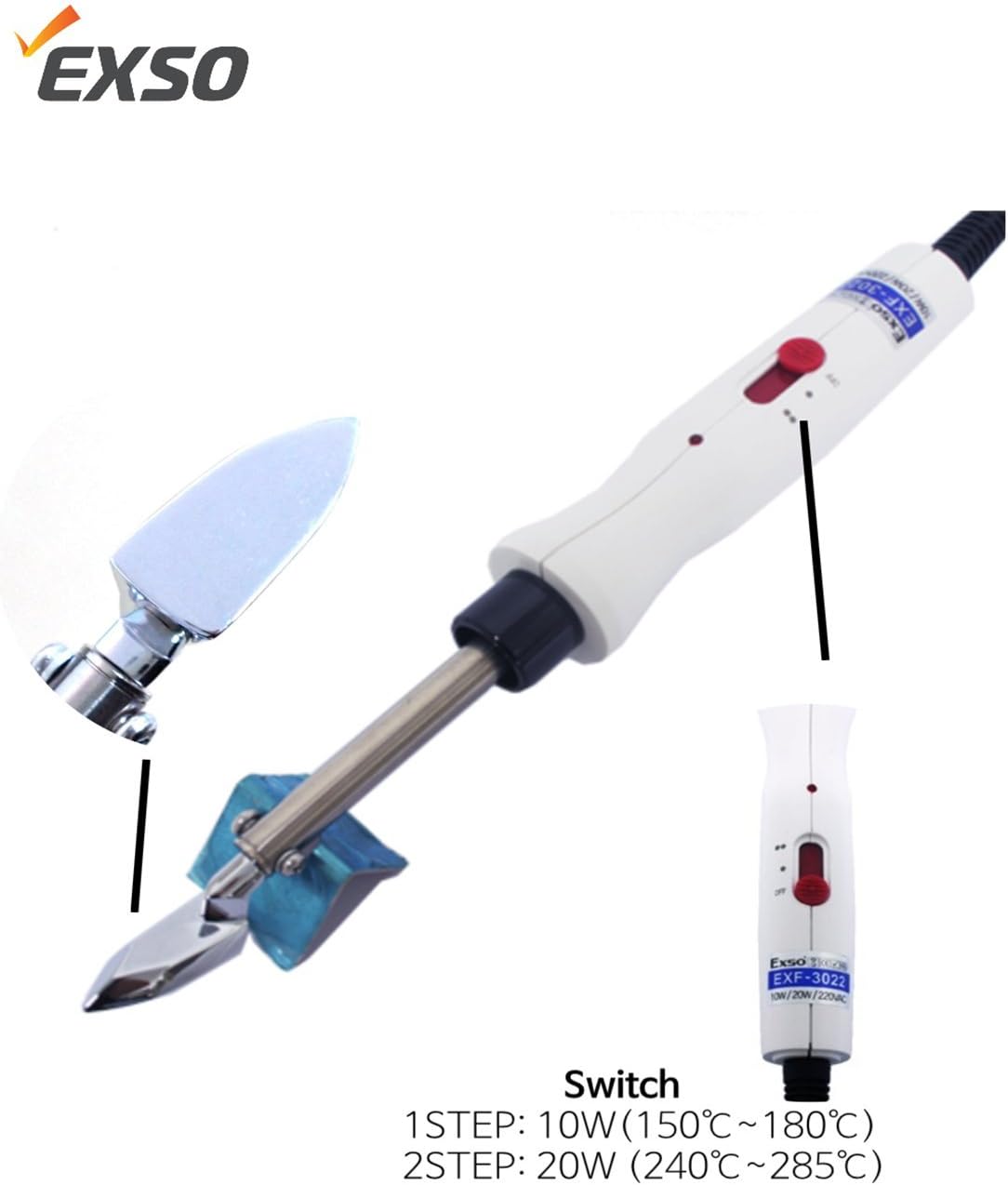 Exso Rigid Mini Iron for Smooth Filament and Pet Clothes