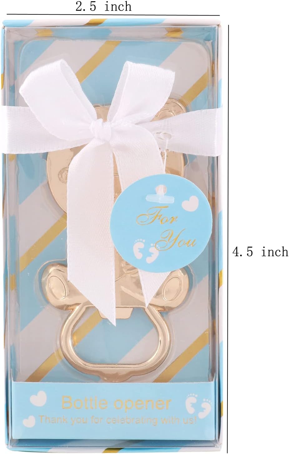 15 Pack Bear Bottle Opener Baby Shower Favors