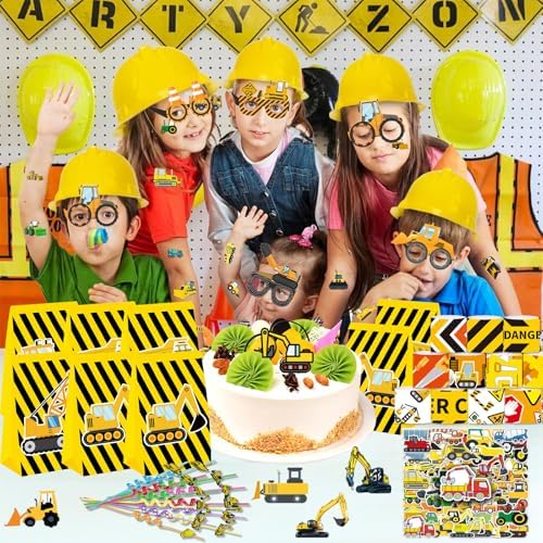 QICI 98pcs Construction Party Favors Supplies