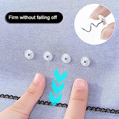 Lesnow 50PCS Clear Head Twist Pins for Bed Skirts and Slipcovers
