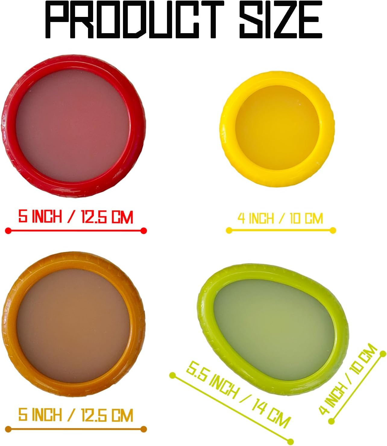 AEKTBY 4-Pack Reusable Avocado Onion Saver