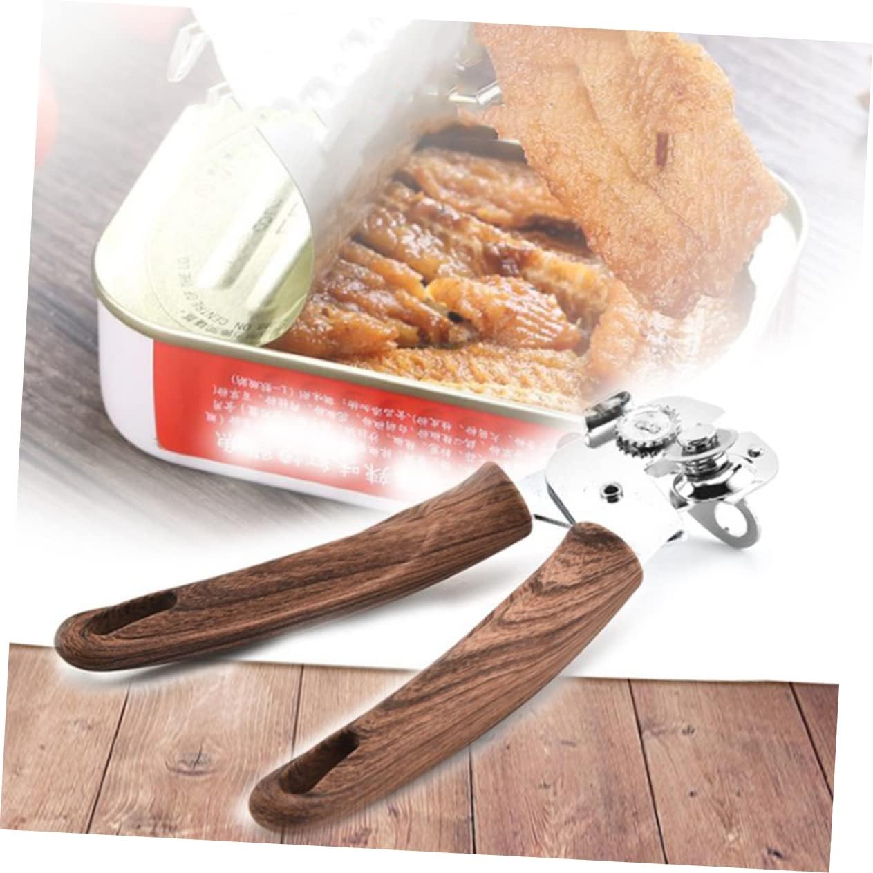 Zerodeko Adjustable Manual Can Opener with Lid Cutter and Magnetic Handle