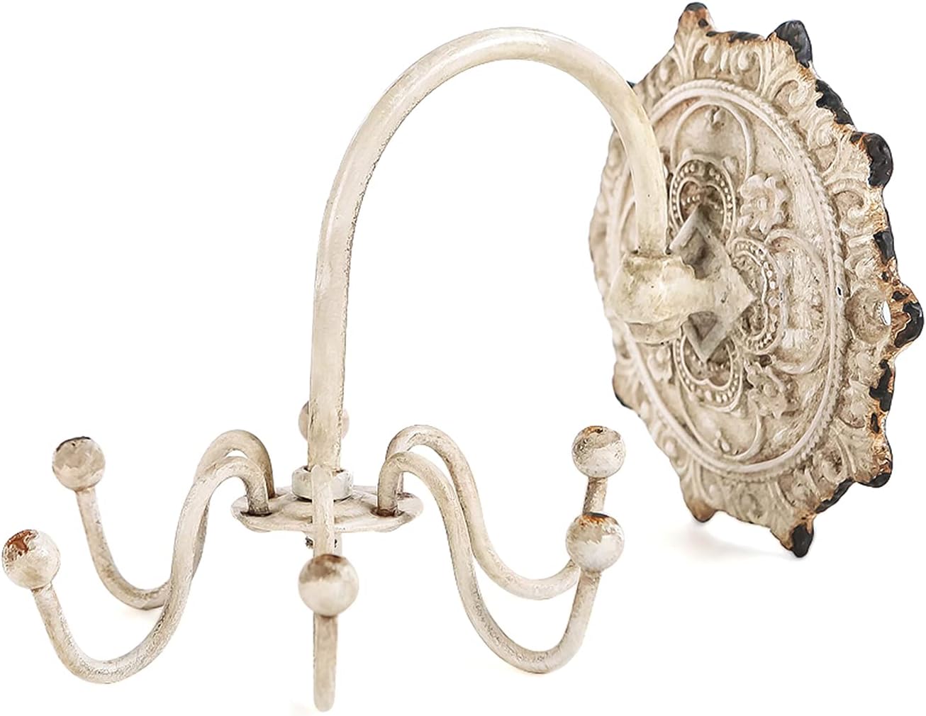 Nikki Home Rustic Wall Jewelry Organizer with 6 Hooks