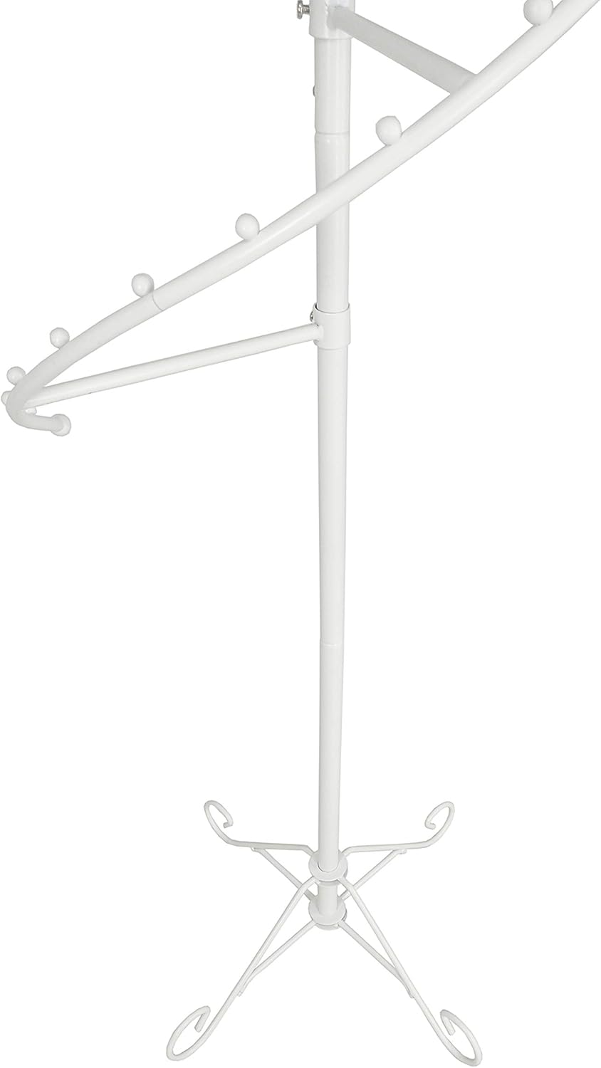 76 Inch High Spiral Clothing Rack with 19 Ball Stops