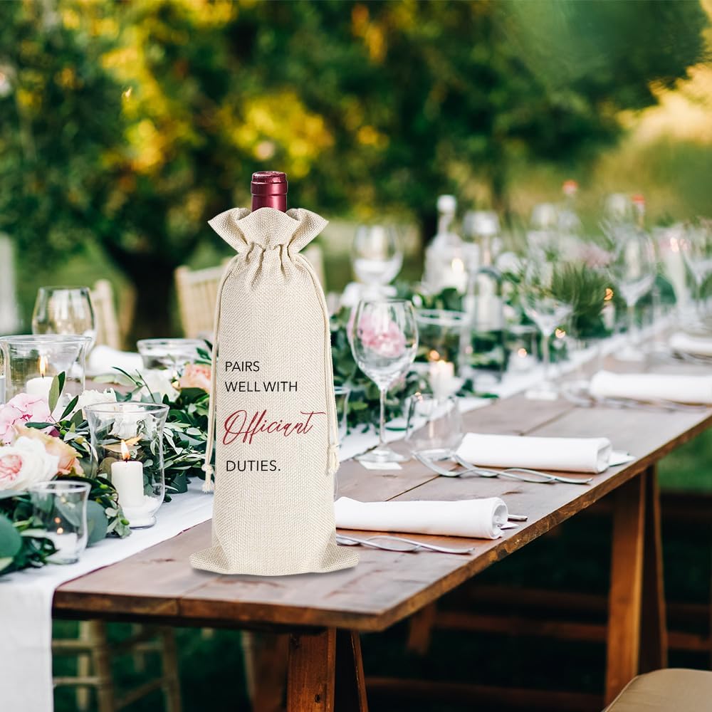 YAANUNULU Wine Bag with Greeting Card for Wedding Registry