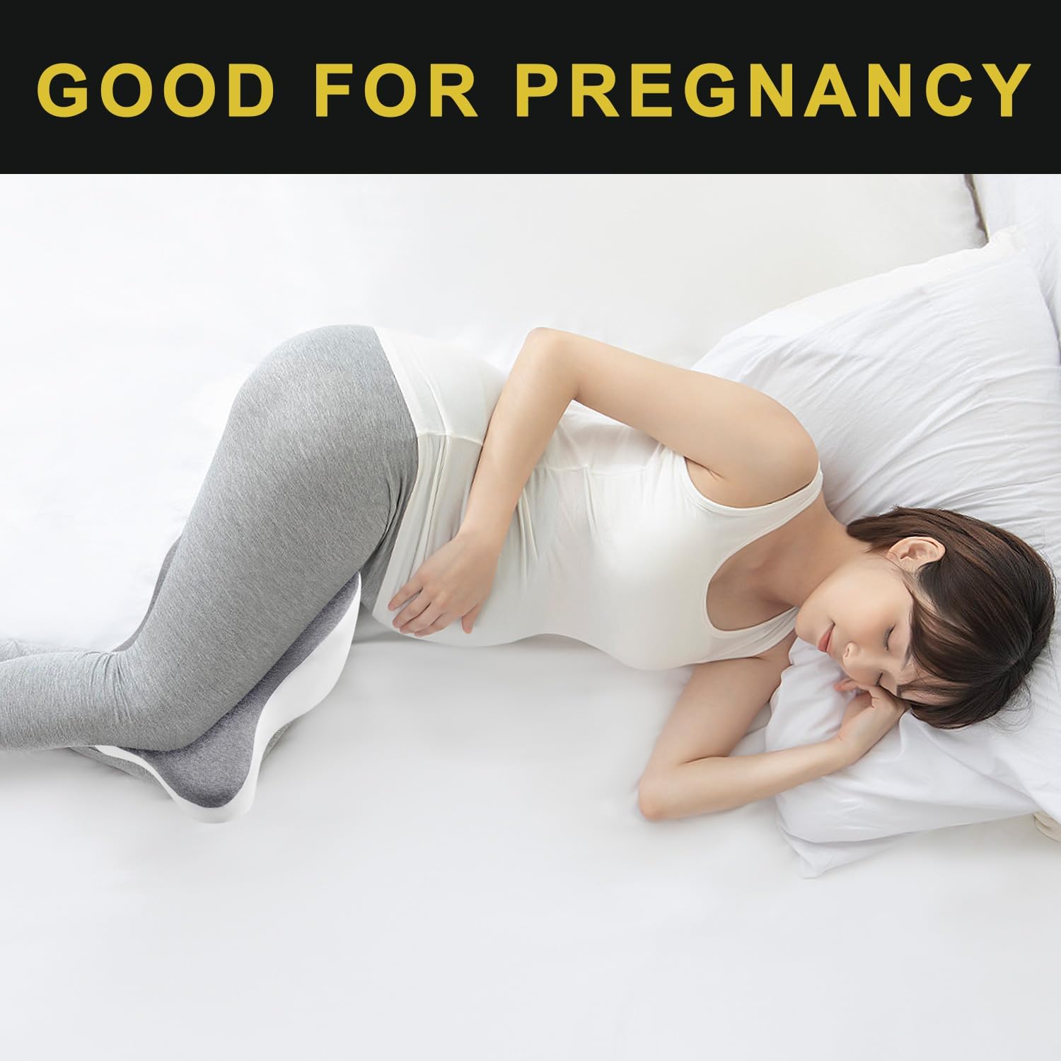 Long Knee Pillow for Side Sleepers Hip and Knee Support
