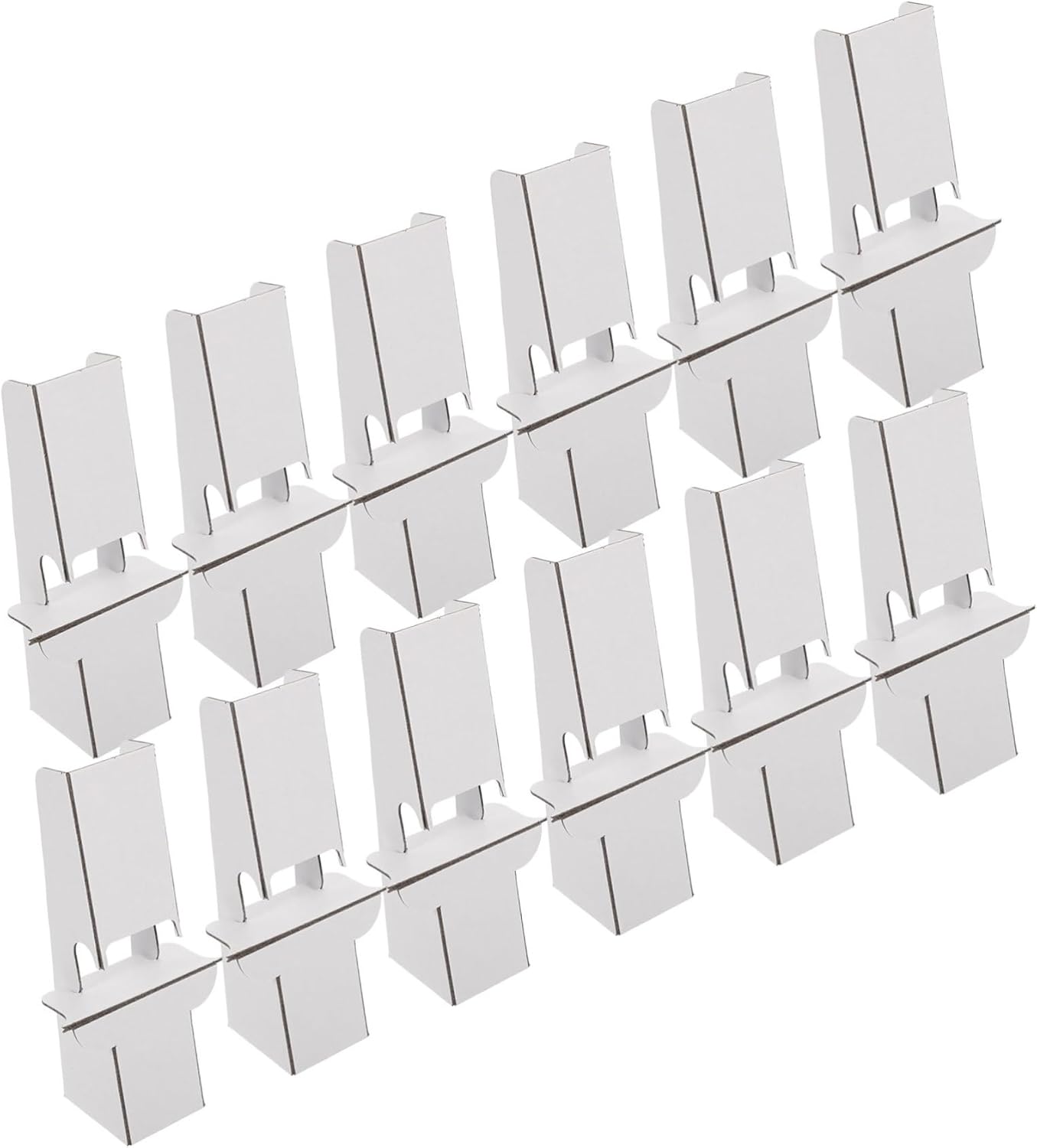 ARTIBETTER 12pcs Cardboard Display Easel Stand for Photos Wedding Signs and Advertisements