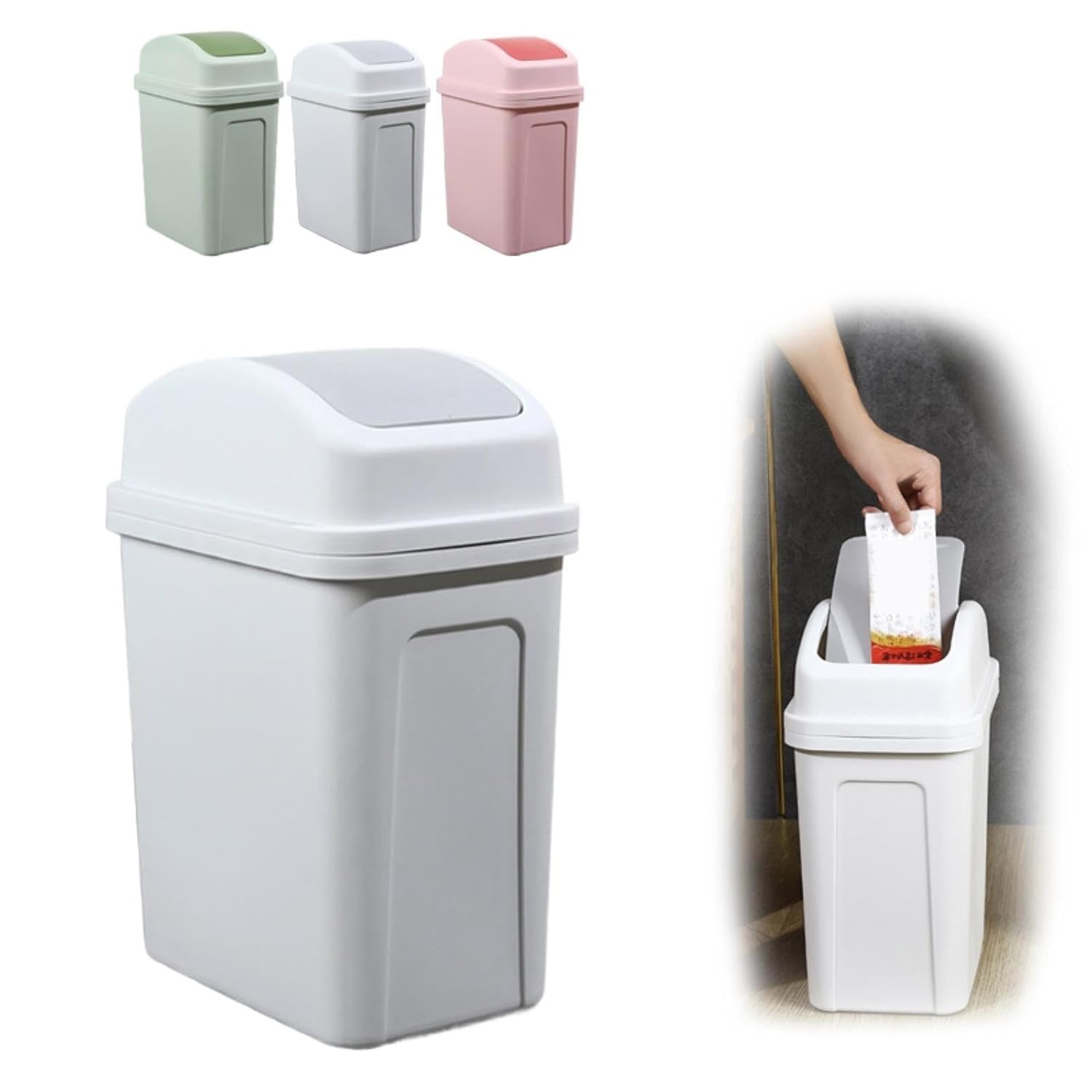 KELINFONG 5 Gallon Trash Can with Lid for Kitchen