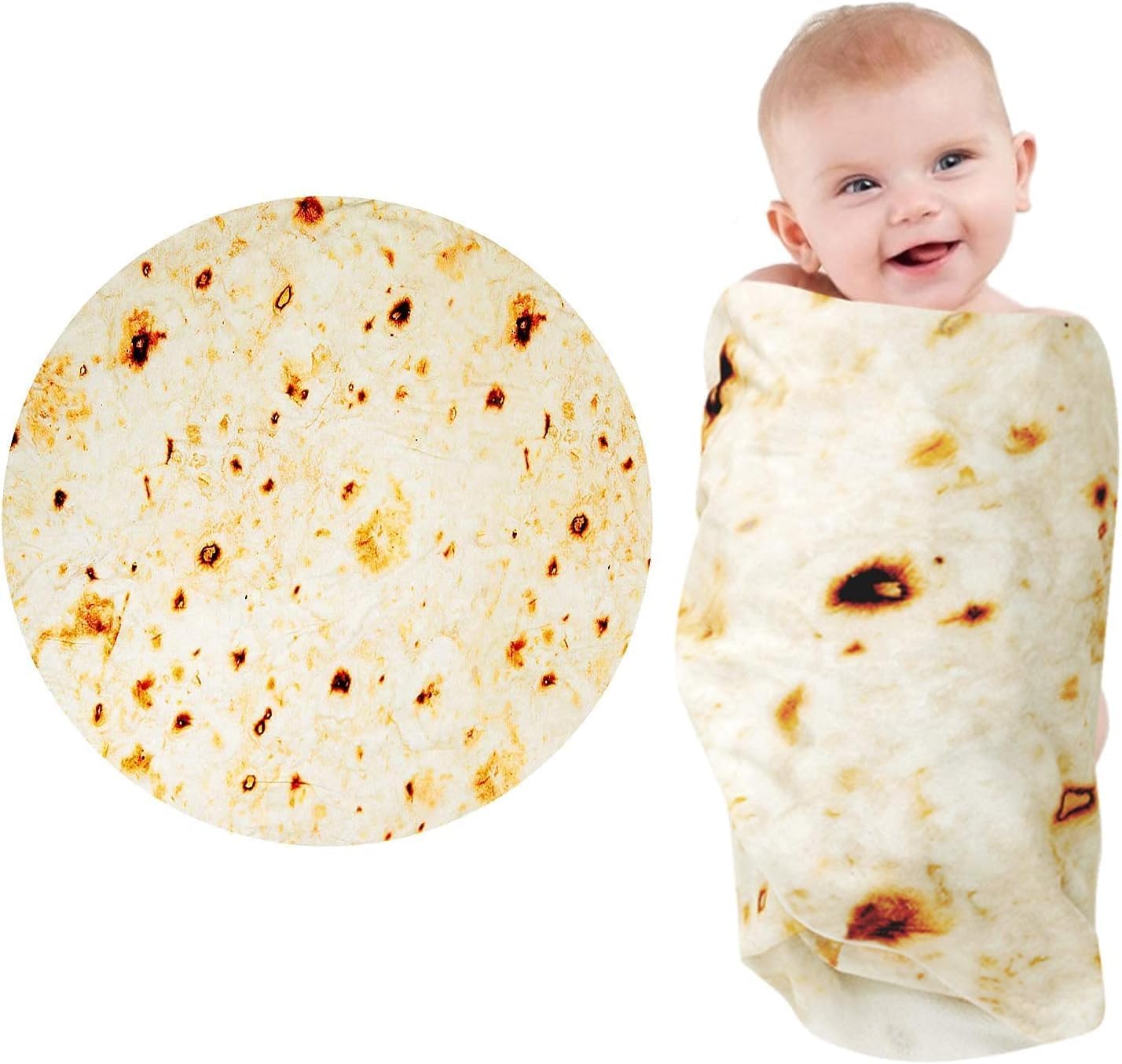 Tortilla Blanket for Baby 285 GSM Soft Flannel Wrap