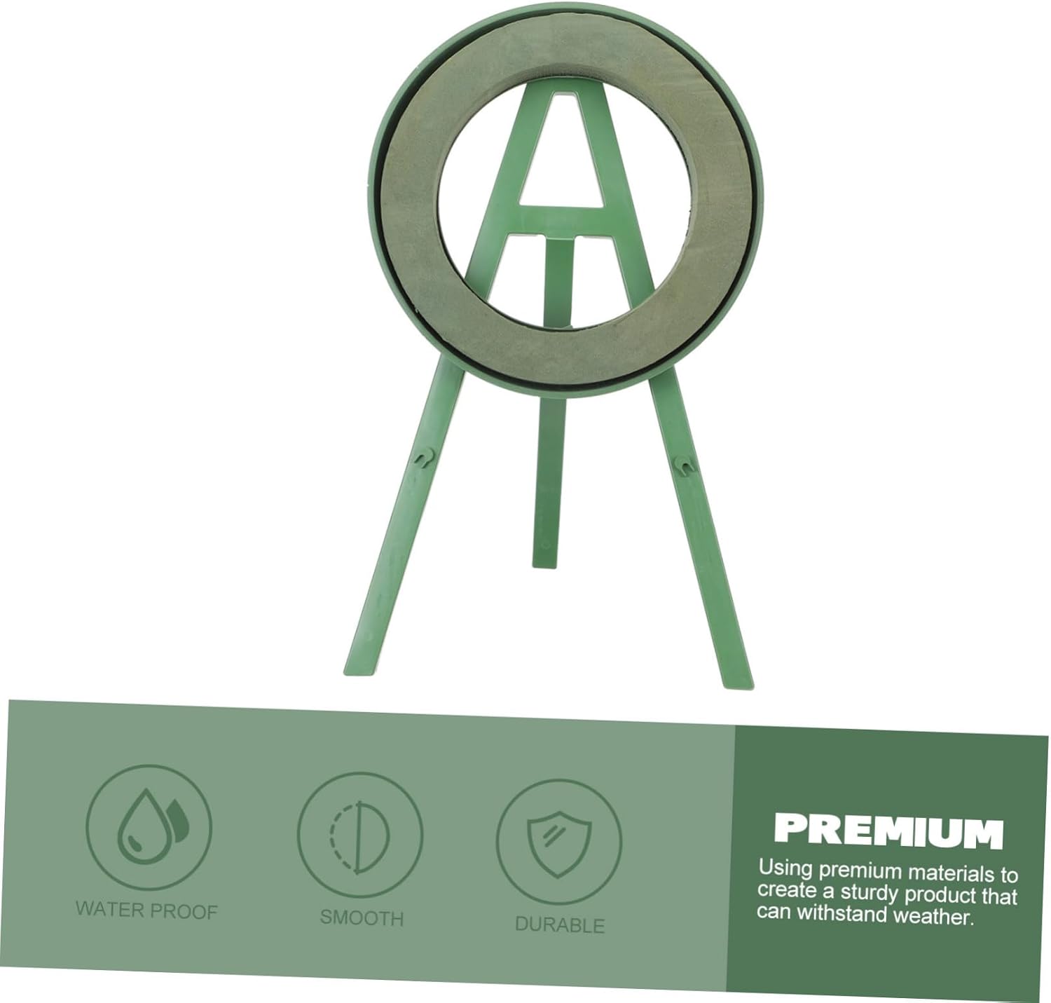 Happyyami Fresh Flower Stand for Funeral Wreaths Adjustable Tripod Rack