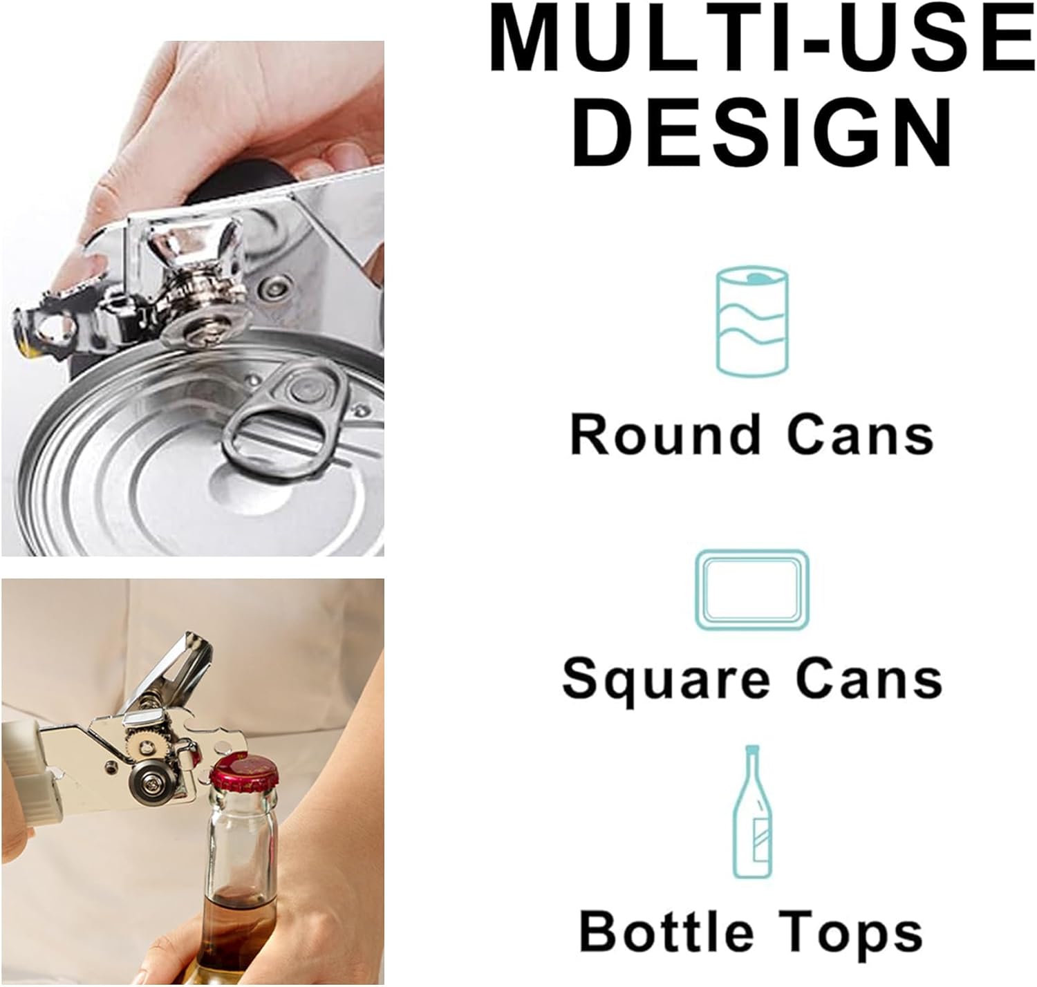 2 in 1 Safety Can Opener and Bottle Opener
