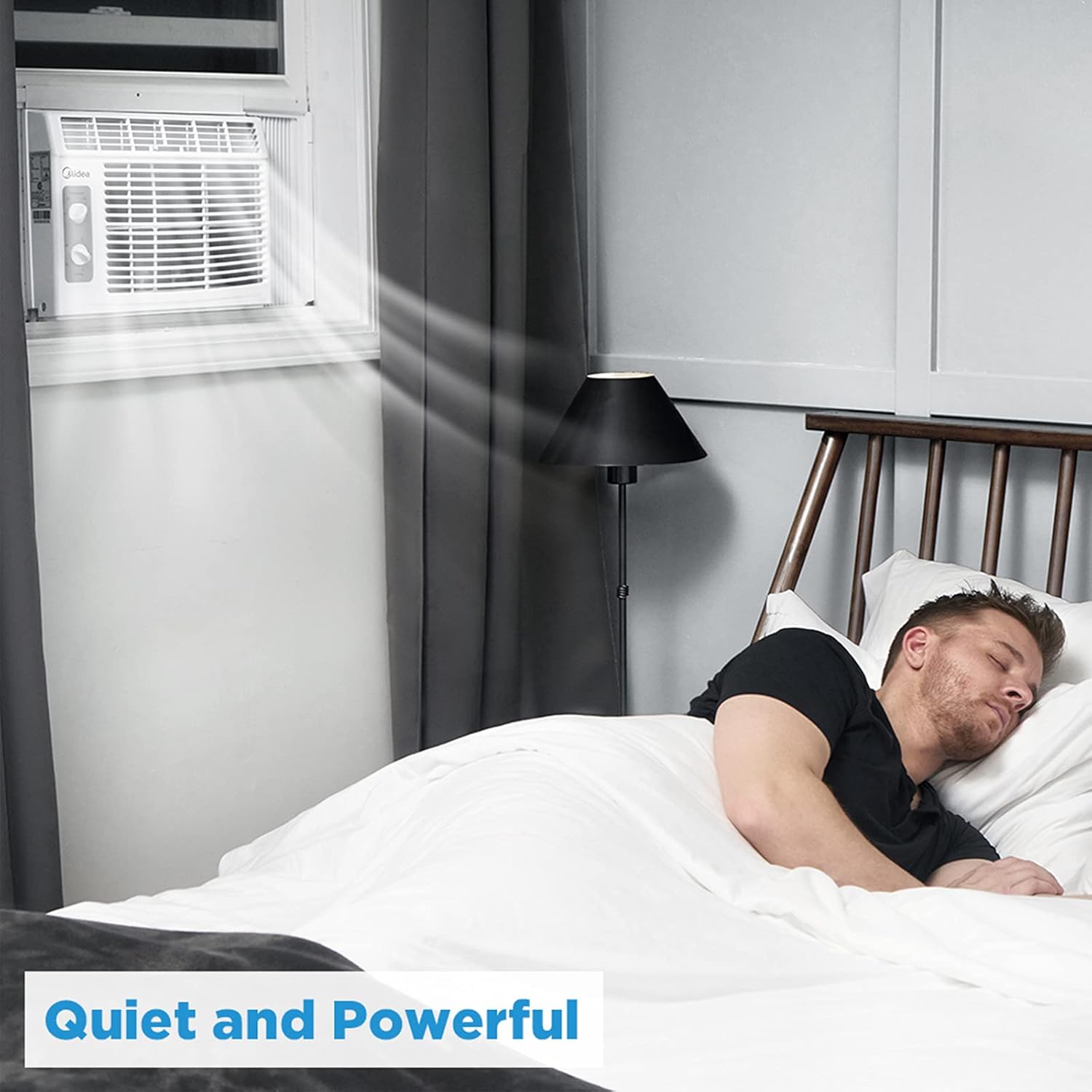Midea 5000 BTU EasyCool Window Air Conditioner for Small Rooms