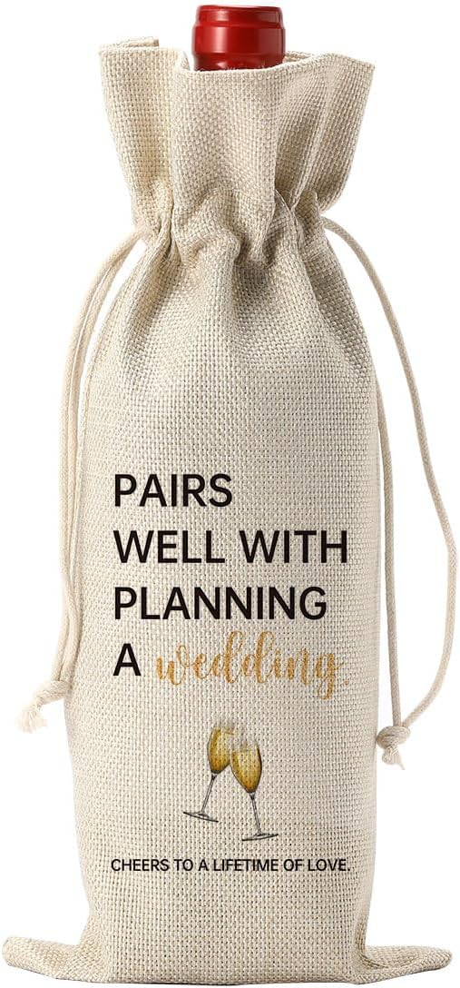 YUANHAO Wedding Gift Wine Bag with Drawstring