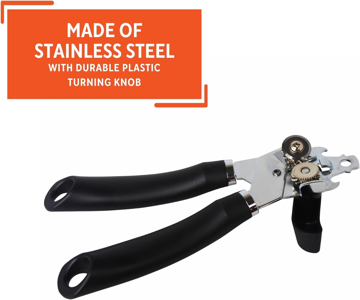 Imusa USA Manual Chef Can Opener Black