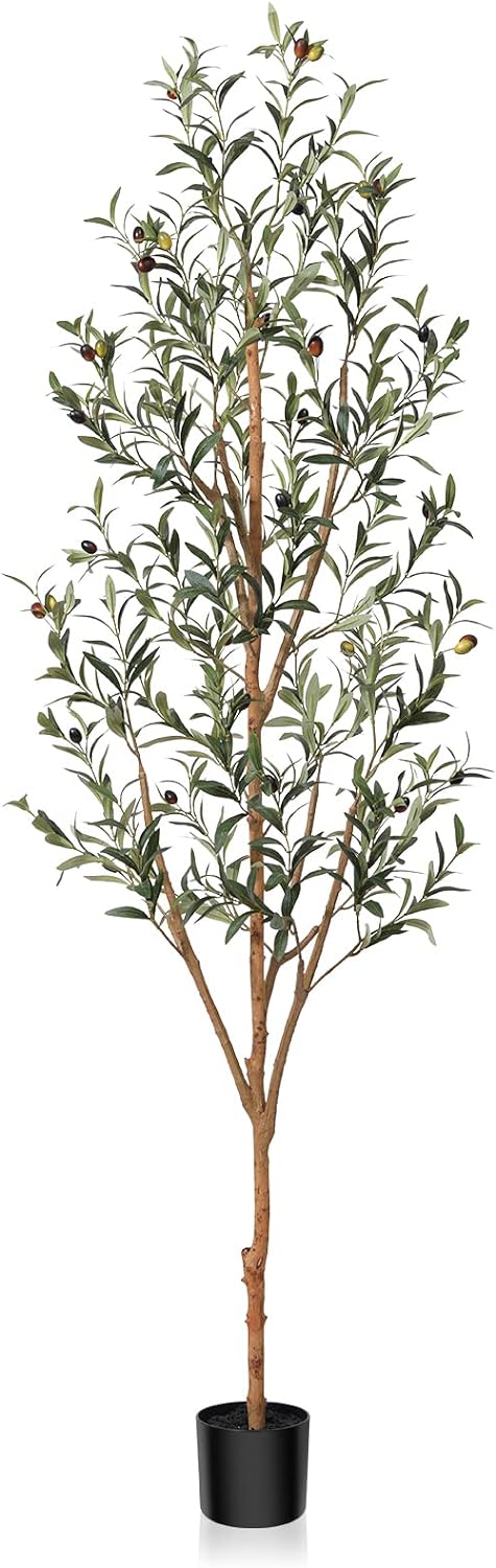Kazeila Artificial Olive Tree 6FT Faux Silk Plant Decor