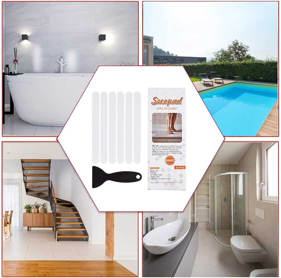 Secopad Anti Slip Shower Stickers Set
