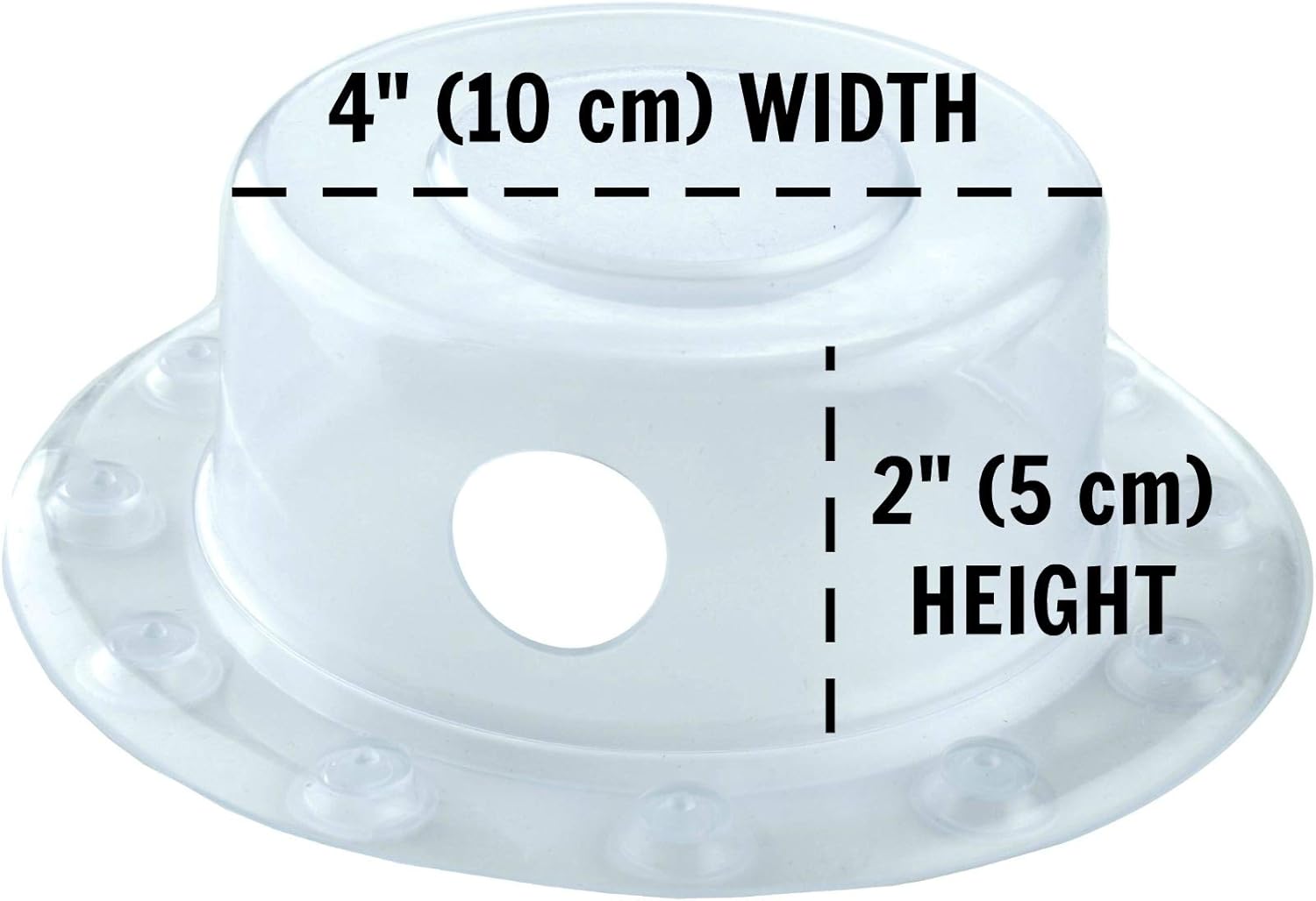 SlipX Solutions Bottomless Bath Overflow Drain Cover