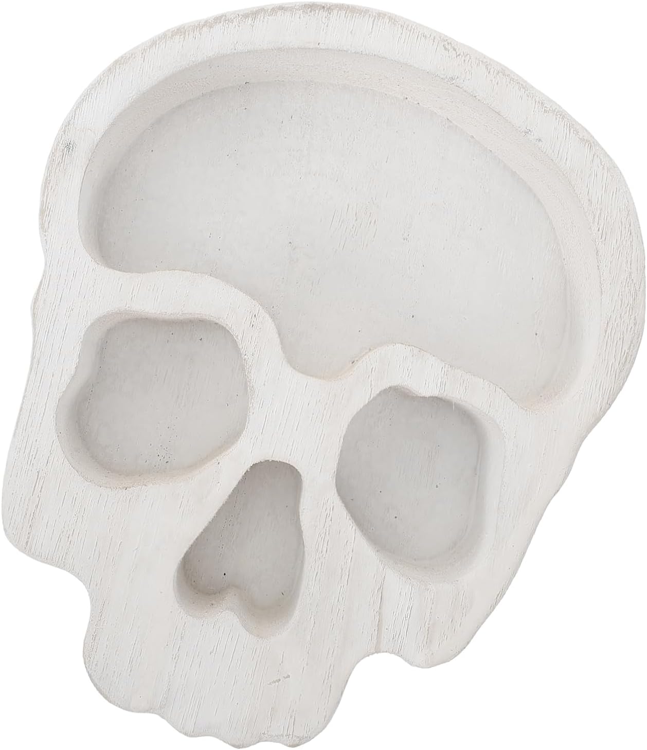 Ciieeo Halloween Skull Candle Holder Serving Bowl for Parties and Snacks