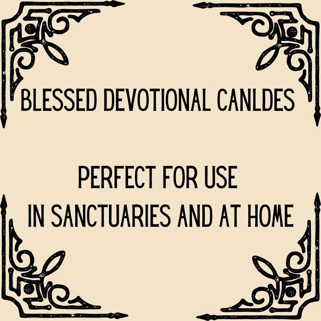 Brilux Glass Assorted Religious Candle White Case of 12