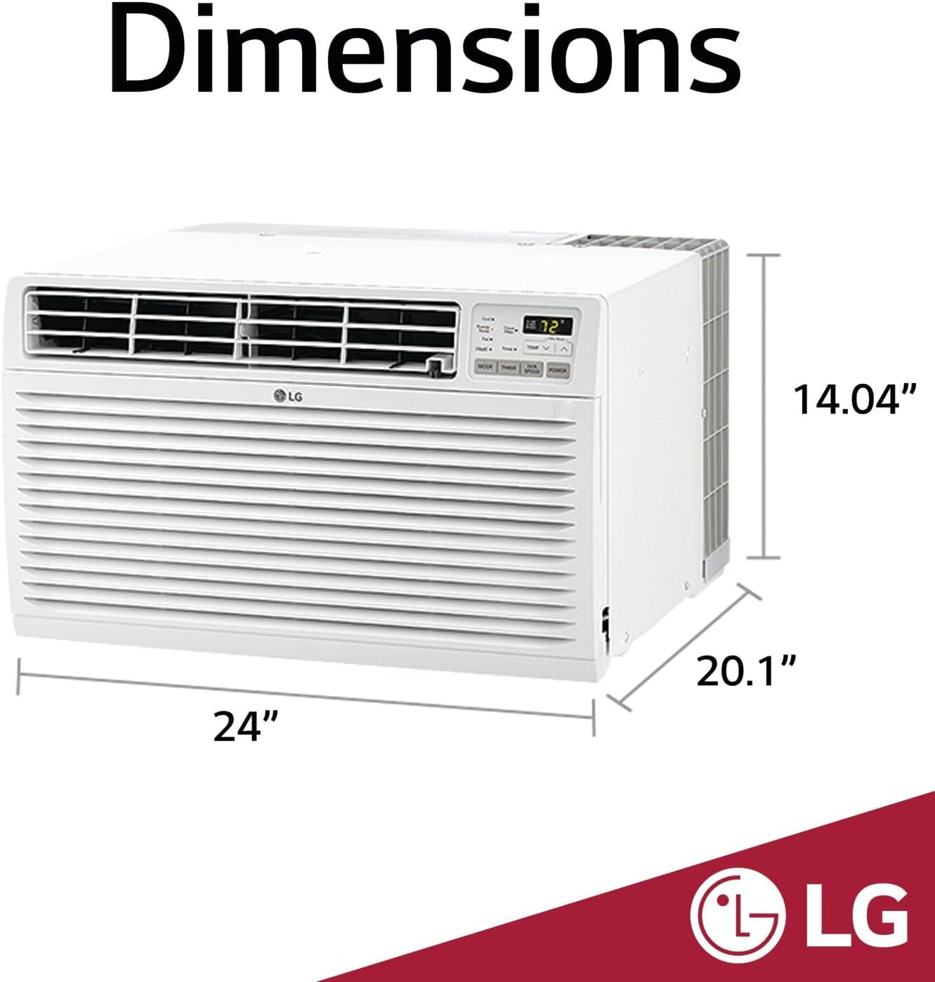 LG 10000 BTU Through the Wall Air Conditioner - White