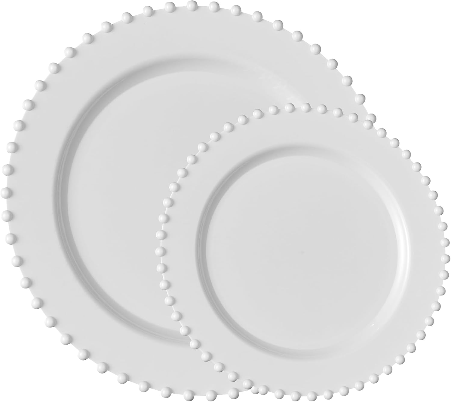 PLASTICPRO 32 Piece Plastic Dinner Plates Set