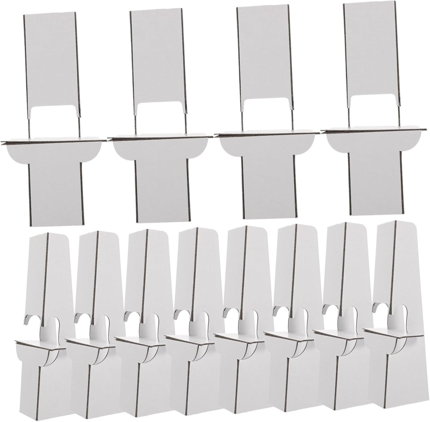 HOMSFOU 12pcs Cardboard Display Easel Stand for Art and Poster Boards