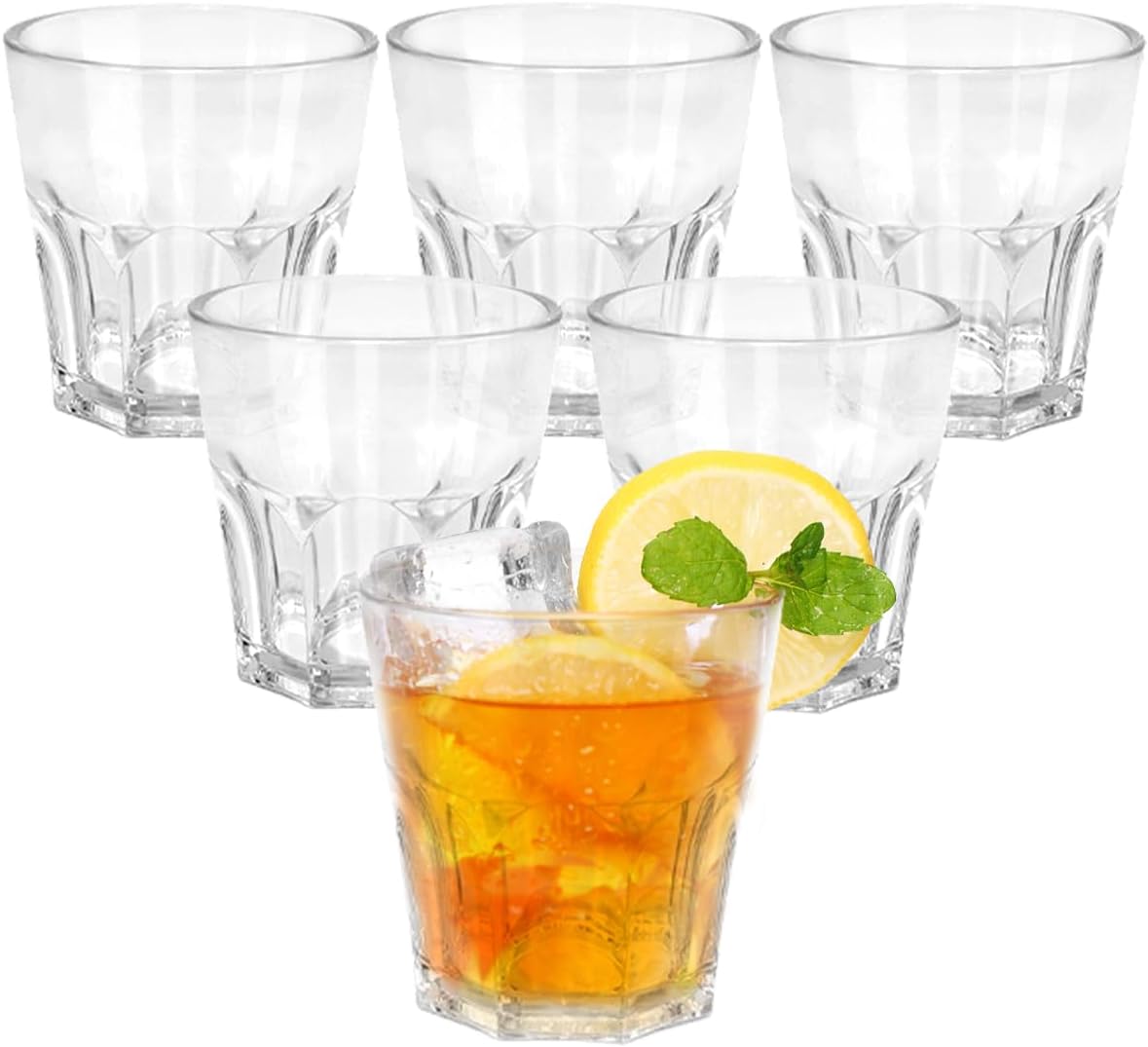Plastic Water Glasses Set of 6 Shatterproof Tumblers for Kids