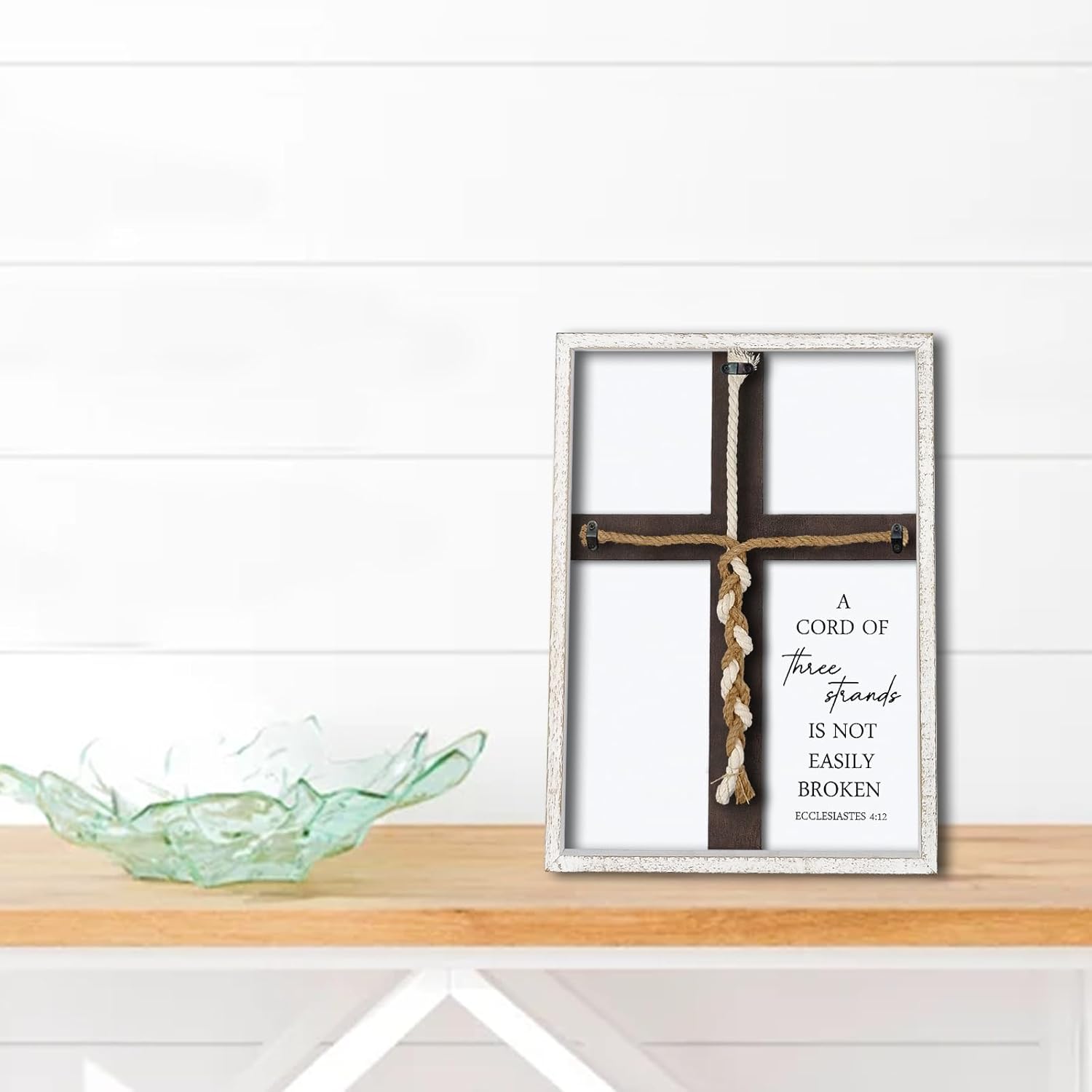 Surfapans Three Strand Unity Wedding Sign Wood Frame