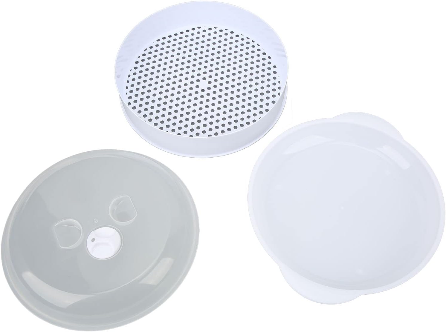 Cheotime Microwave Steamers with Lid and Handle for Home Kitchen