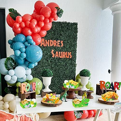24Pcs Cartoon Dinosaur Serving Trays for Kids Birthday Party