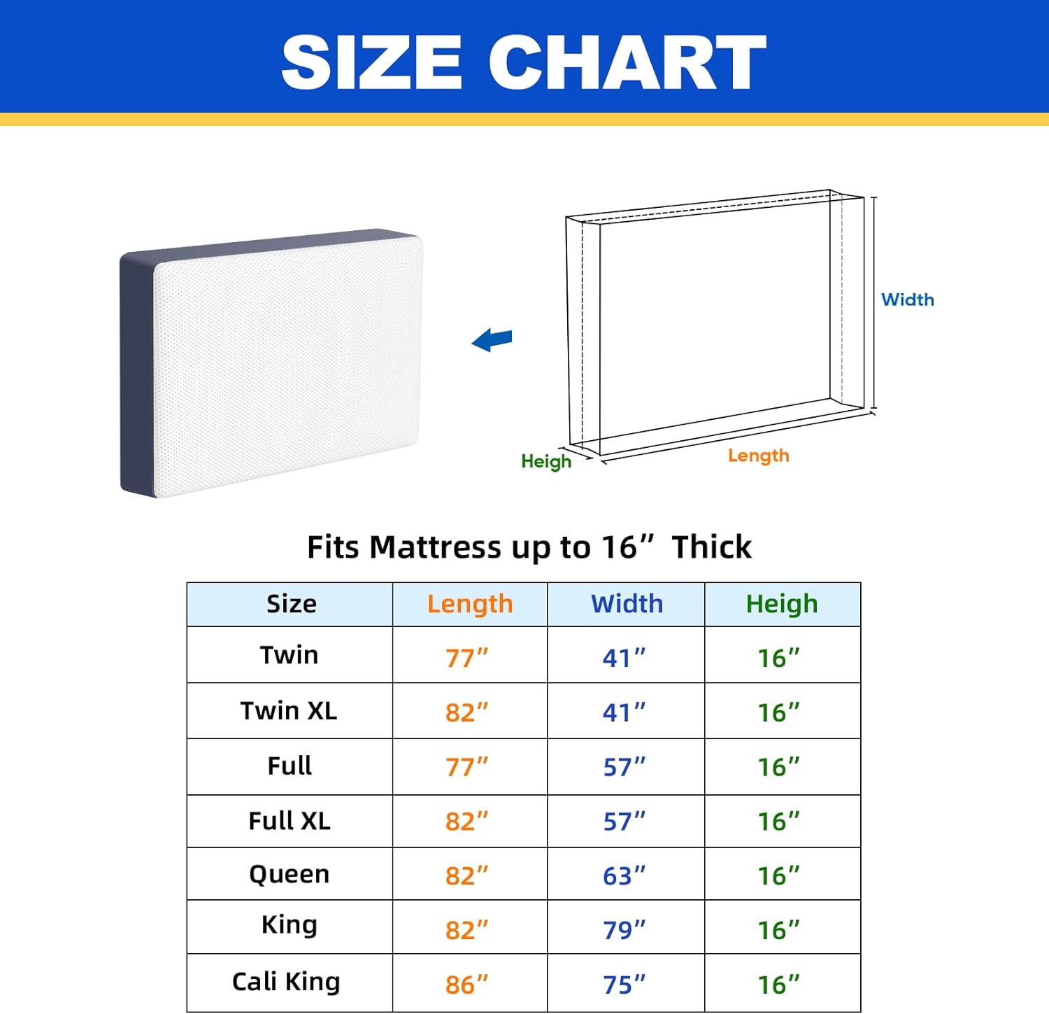 Ticonn Mattress Bags for Moving King Size
